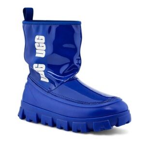 UGG Australia Women's Classic Brellah Waterproof Mini Boots Blue Shoes